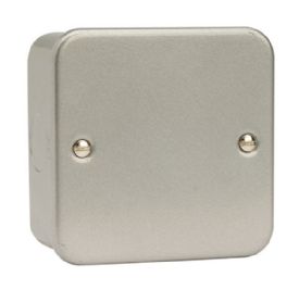 CL060  Essentials Metal Clad 1 Gang Blank Plate